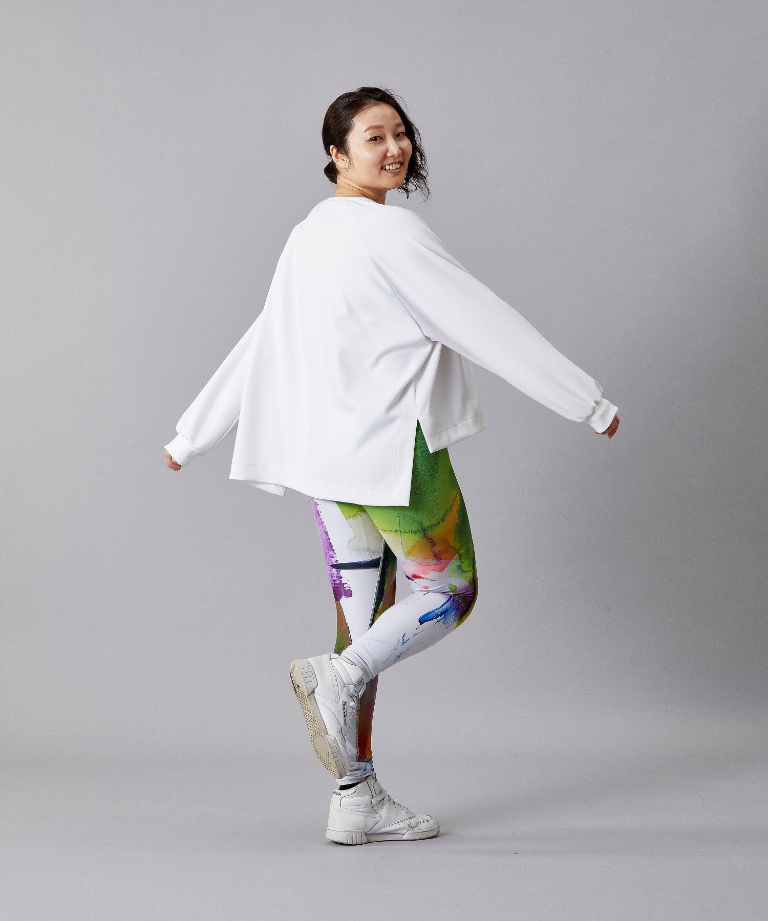 【Julier】プランプストレッチラージトップス/エコ・抗菌防臭・吸水速乾・ハイストレッチ 詳細画像 カーキ 21