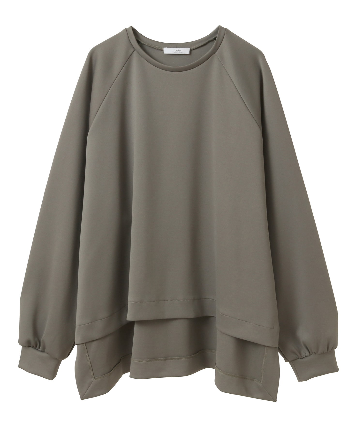 【Julier】プランプストレッチラージトップス/エコ・抗菌防臭・吸水速乾・ハイストレッチ 詳細画像 カーキ 1