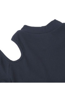 【Julier】リブロングスリーブプルオーバー/パット付き 詳細画像 ネイビー 11