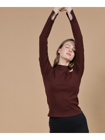 【Julier】リブロングスリーブプルオーバー/パット付き 詳細画像 ネイビー 2