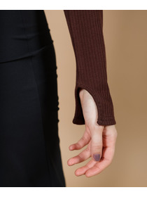 【Julier】リブロングスリーブプルオーバー/パット付き 詳細画像 ネイビー 4