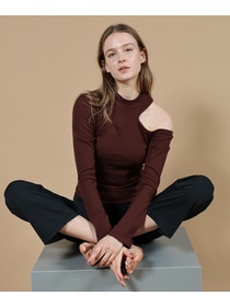 【Julier】リブロングスリーブプルオーバー/パット付き 詳細画像 ネイビー 5