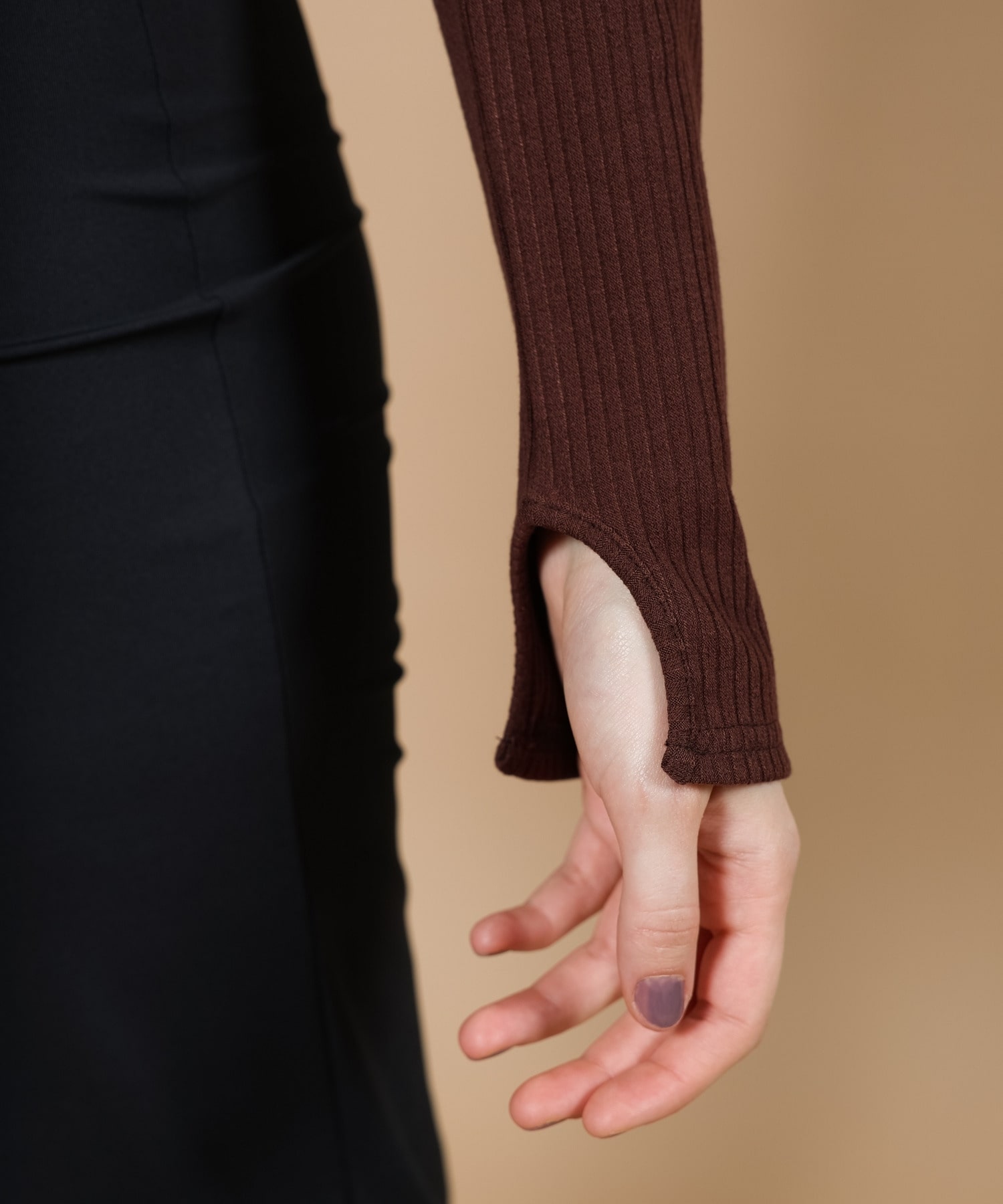 【Julier】リブロングスリーブプルオーバー/パット付き 詳細画像 ネイビー 4