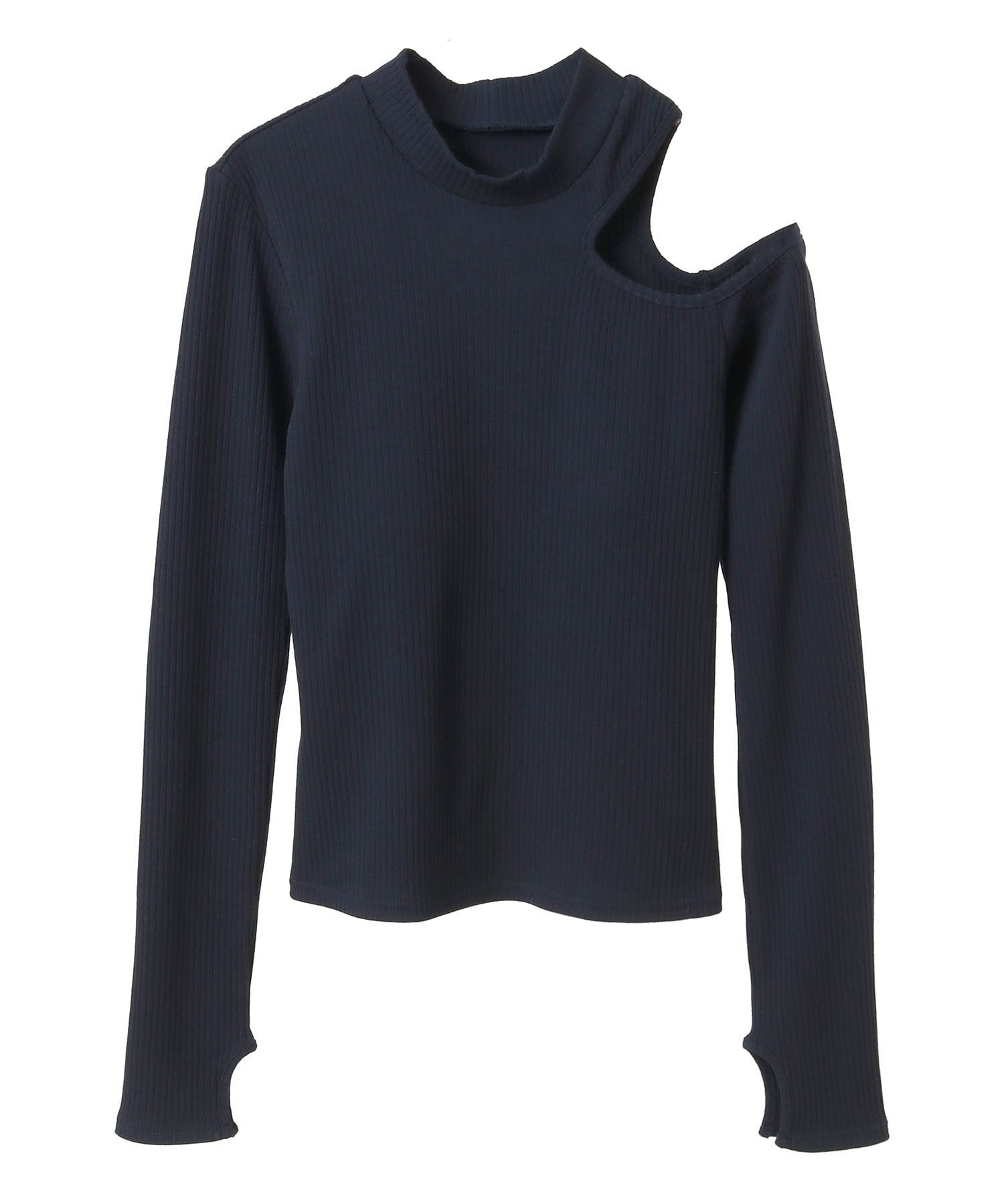 【Julier】リブロングスリーブプルオーバー/パット付き 詳細画像 ネイビー 1