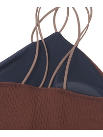 【Julier】リブクロスキャミソール/パット付き 詳細画像 ネイビー 7