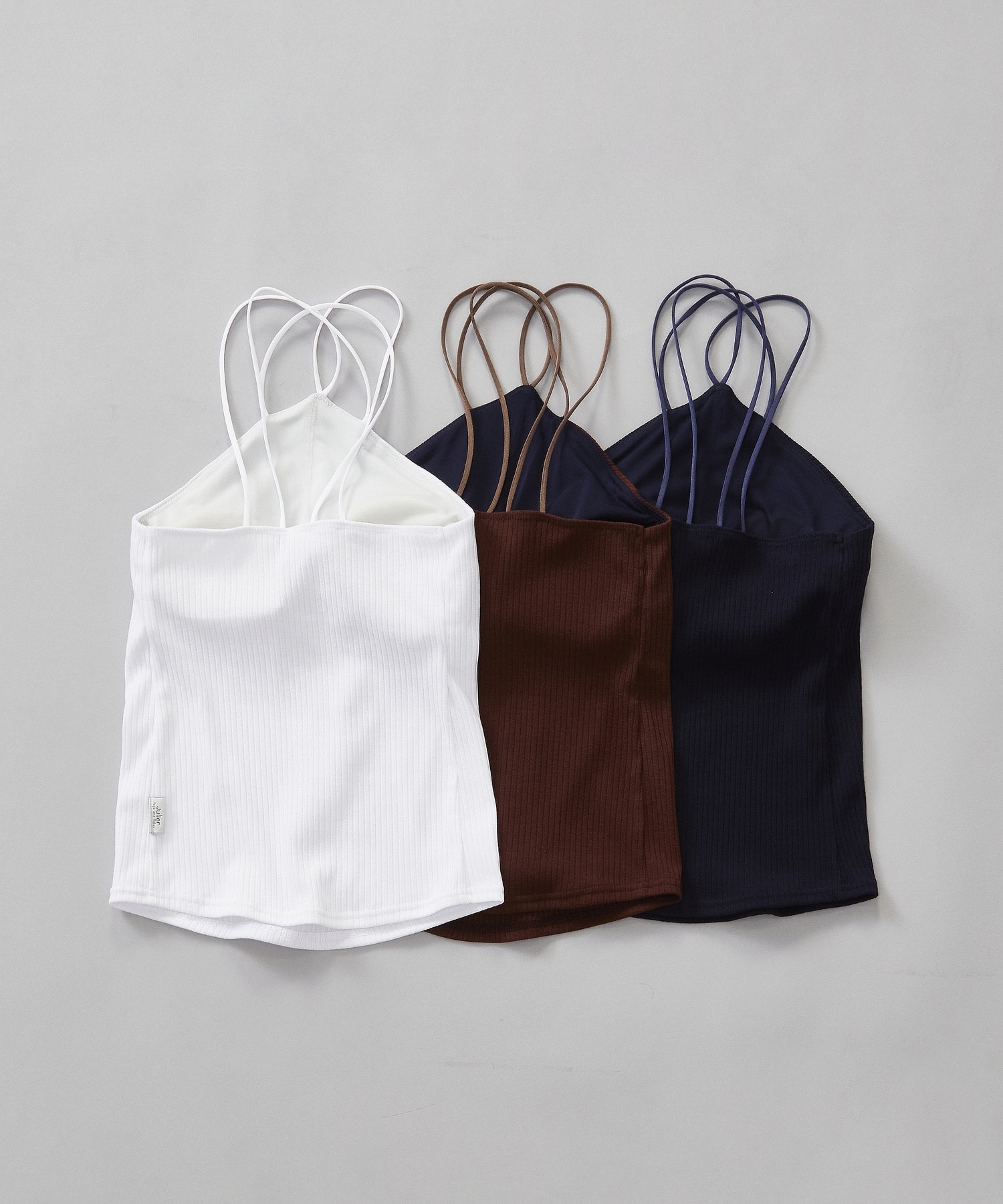 【Julier】リブクロスキャミソール/パット付き 詳細画像 ネイビー 4