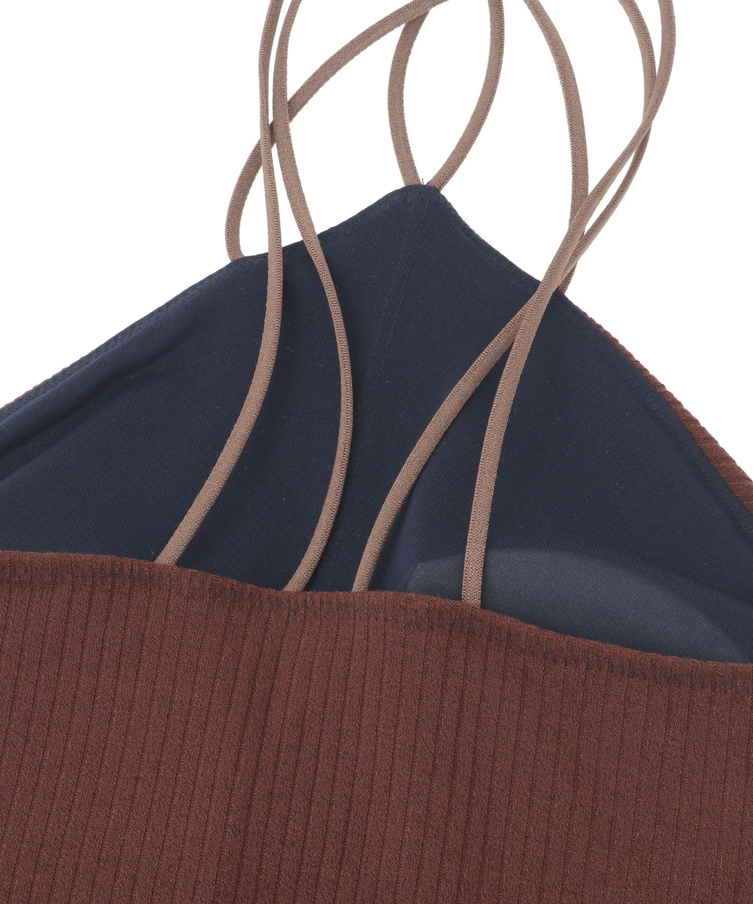 【Julier】リブクロスキャミソール/パット付き 詳細画像 ネイビー 7