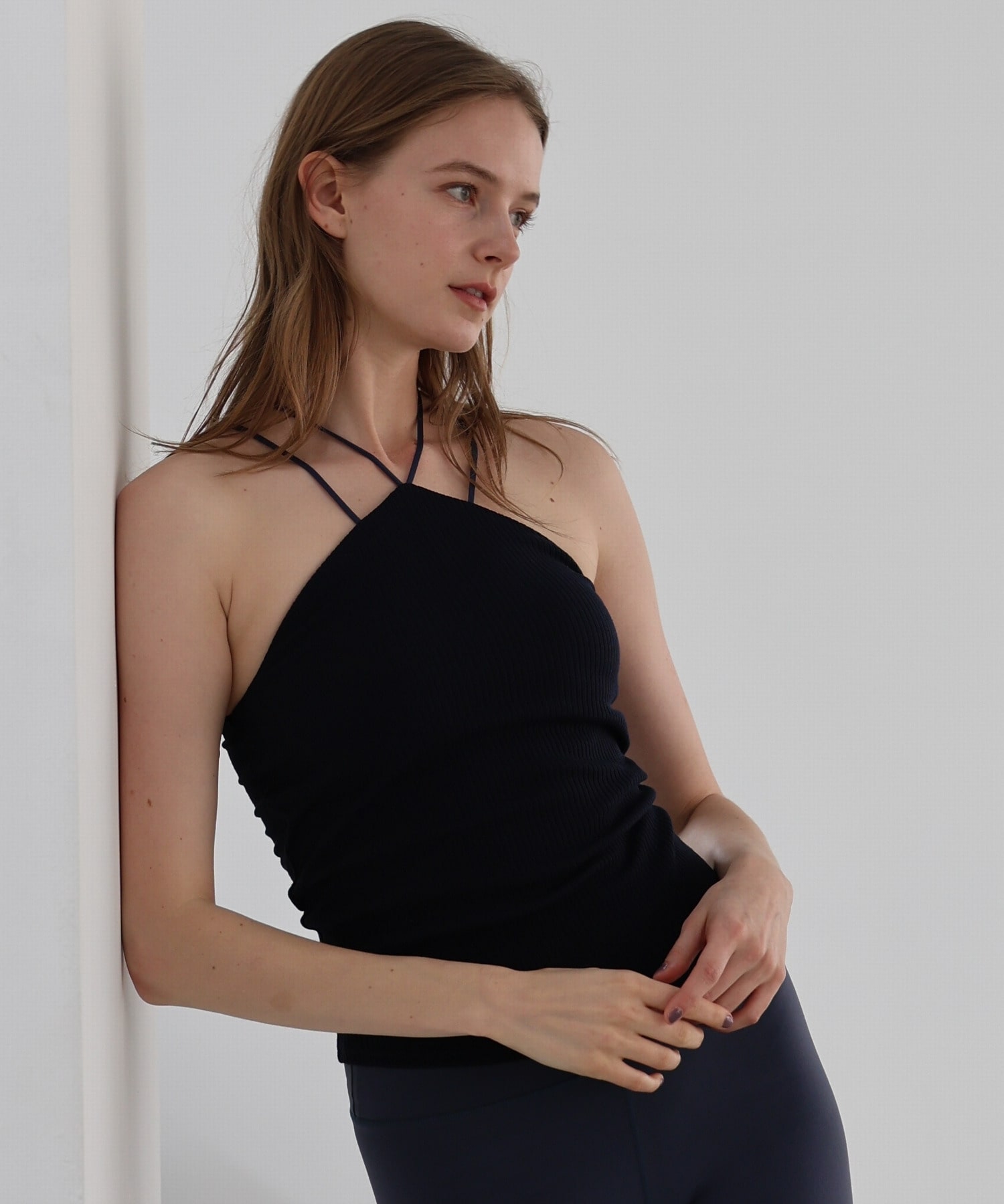 【Julier】リブクロスキャミソール/パット付き 詳細画像 ネイビー 1