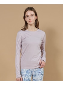 【Julier】ジェントルスムースロングスリーブプルオーバー/UVカット・吸汗速乾・ハイストレッチ・ホットヨガ対応 詳細画像 チャコール 1