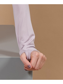 【Julier】ジェントルスムースロングスリーブプルオーバー/UVカット・吸汗速乾・ハイストレッチ・ホットヨガ対応 詳細画像 チャコール 3