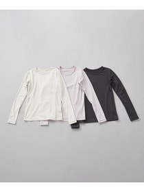 【Julier】ジェントルスムースロングスリーブプルオーバー/UVカット・吸汗速乾・ハイストレッチ・ホットヨガ対応 詳細画像 チャコール 5