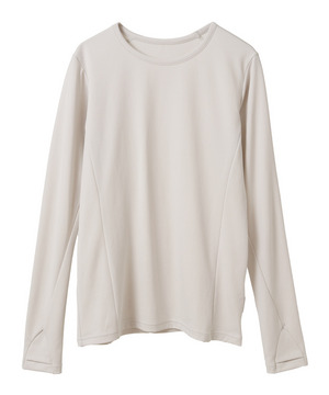 【Julier】ジェントルスムースロングスリーブプルオーバー/UVカット・吸汗速乾・ハイストレッチ・ホットヨガ対応 詳細画像 ベージュ 1