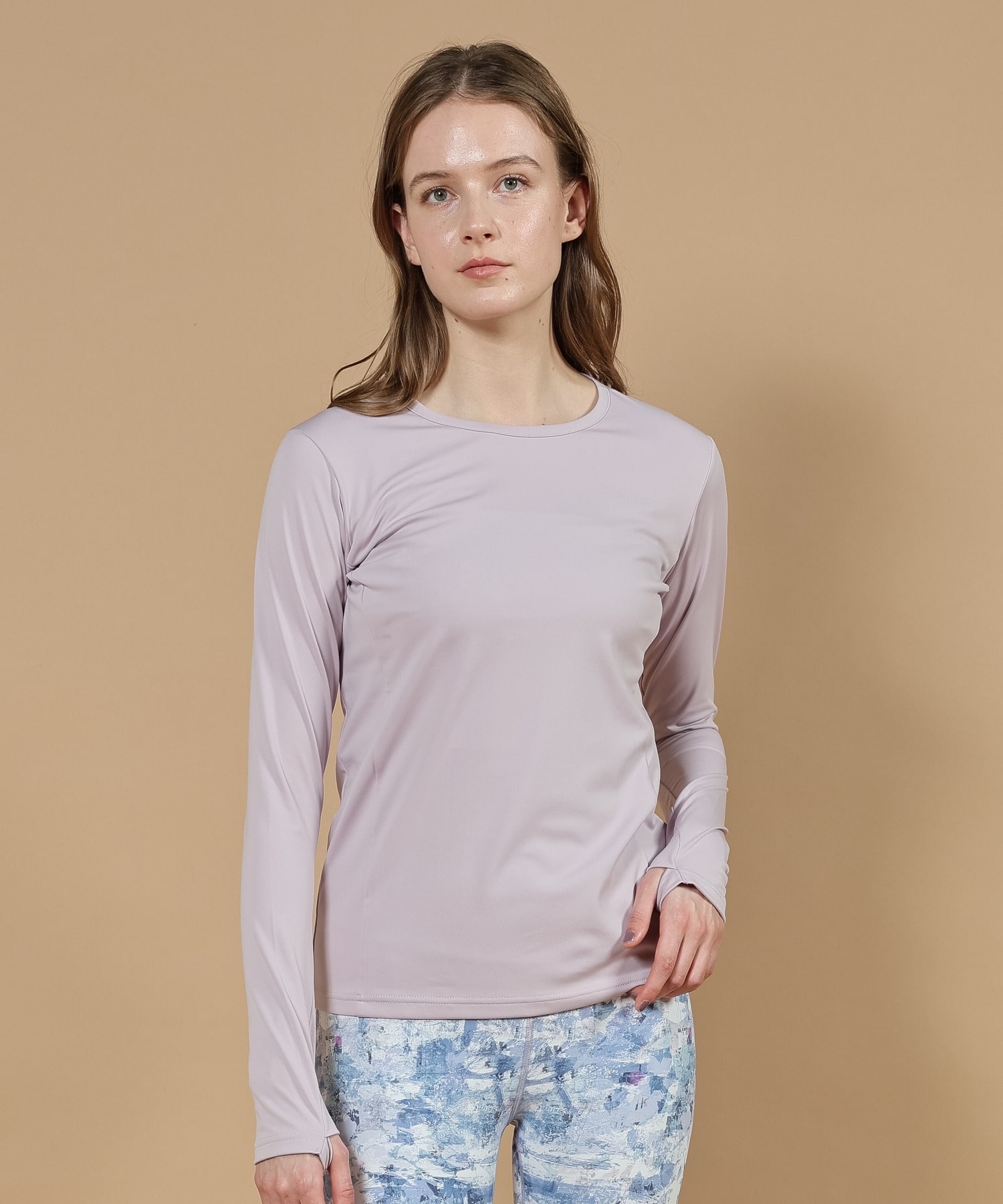 【Julier】ジェントルスムースロングスリーブプルオーバー/UVカット・吸汗速乾・ハイストレッチ・ホットヨガ対応 詳細画像 チャコール 1