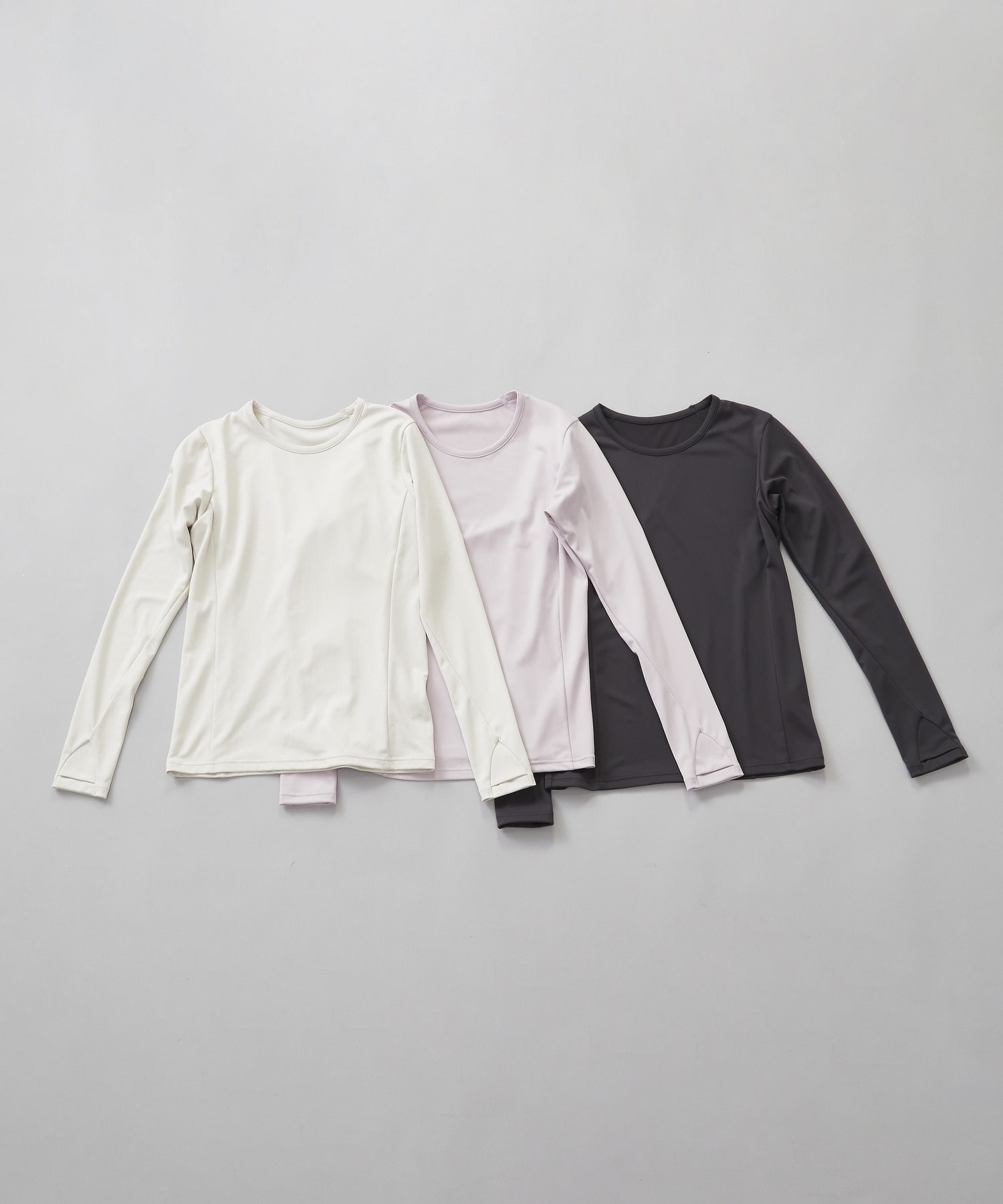 【Julier】ジェントルスムースロングスリーブプルオーバー/UVカット・吸汗速乾・ハイストレッチ・ホットヨガ対応 詳細画像 チャコール 5