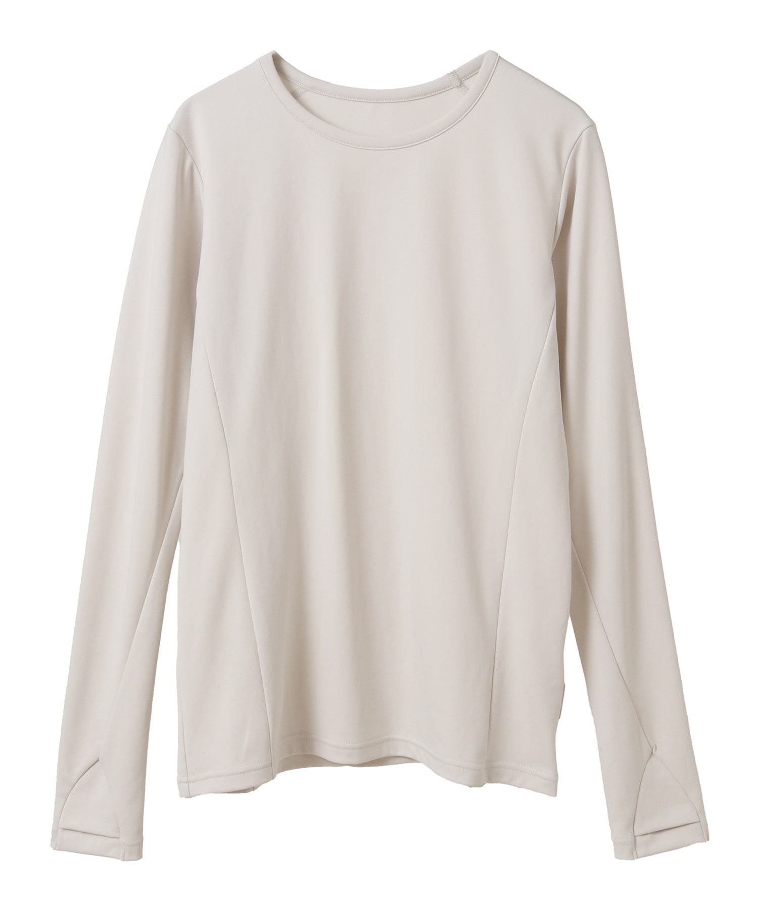 【Julier】ジェントルスムースロングスリーブプルオーバー/UVカット・吸汗速乾・ハイストレッチ・ホットヨガ対応 詳細画像 ベージュ 1