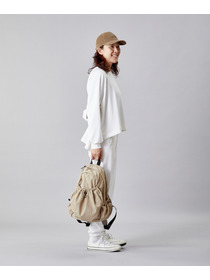 【Julier】プランプストレッチギャザーパンツ/エコ・抗菌防臭・吸水速乾・ハイストレッチ 詳細画像 カーキ 19