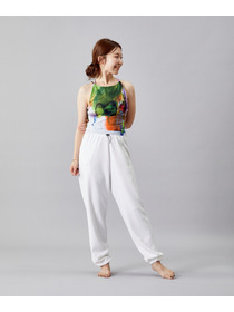 【Julier】プランプストレッチギャザーパンツ/エコ・抗菌防臭・吸水速乾・ハイストレッチ 詳細画像 カーキ 21