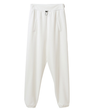 【Julier】プランプストレッチギャザーパンツ/エコ・抗菌防臭・吸水速乾・ハイストレッチ 詳細画像 ホワイト 2