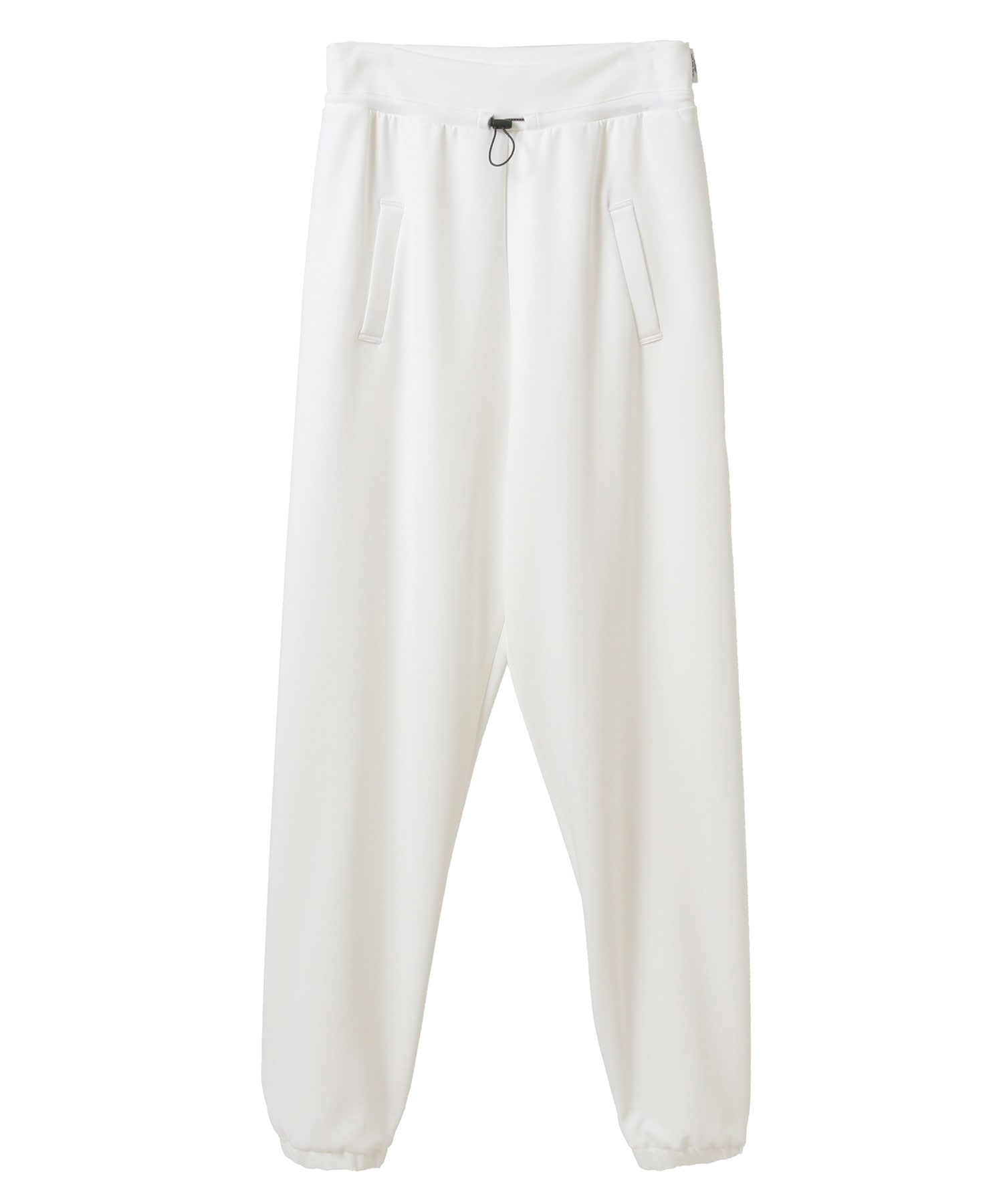 【Julier】プランプストレッチギャザーパンツ/エコ・抗菌防臭・吸水速乾・ハイストレッチ 詳細画像 ホワイト 2