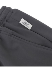 【Julier】ジェントルスムースギャザーパンツ/UVカット・吸汗速乾・ハイストレッチ・ホットヨガ対応  詳細画像 チャコール 12