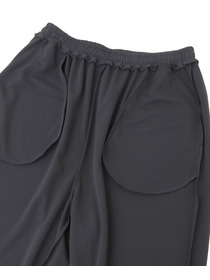 【Julier】ジェントルスムースギャザーパンツ/UVカット・吸汗速乾・ハイストレッチ・ホットヨガ対応  詳細画像 チャコール 15