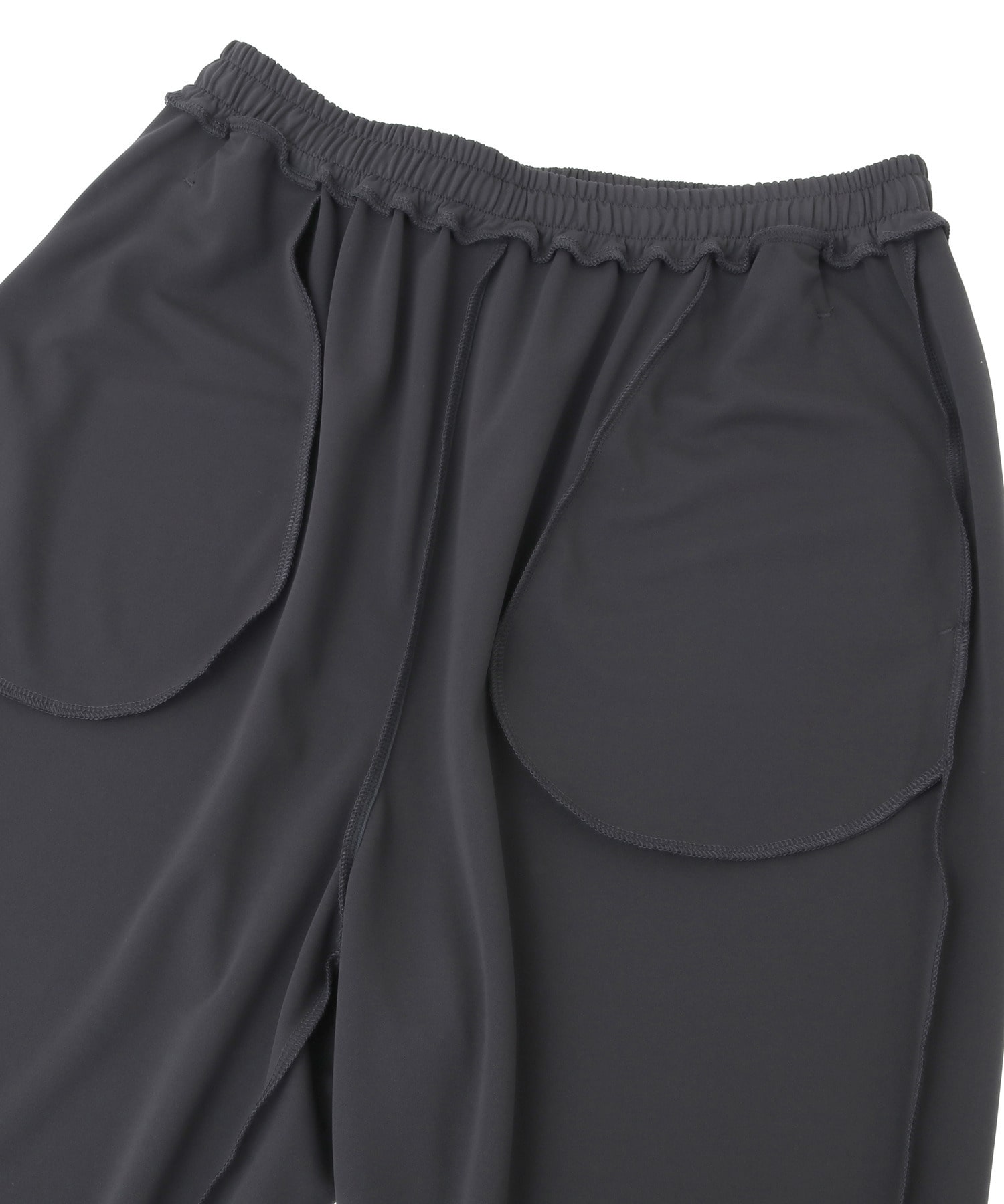 TONE カディーコットンギャザーパンツ 黒 TONE カディーコットンギャザーパンツ 黒 aa.裾ギャザーパンツ