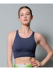 【Julier】【定番】プレミアムフローショートトップス/パット付き・UVカット・吸汗速乾・ホットヨガ対応・水着・水陸両用 詳細画像 グレー 4