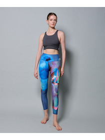 【Julier】【定番】プレミアムフローショートトップス/パット付き・UVカット・吸汗速乾・ホットヨガ対応・水着・水陸両用 詳細画像 グレー 6