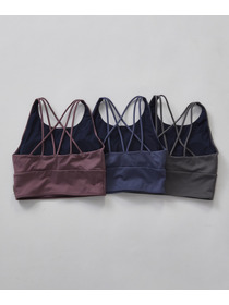 【Julier】【定番】プレミアムフローショートトップス/パット付き・UVカット・吸汗速乾・ホットヨガ対応・水着・水陸両用 詳細画像 グレー 8