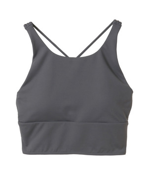 【Julier】【定番】プレミアムフローショートトップス/パット付き・UVカット・吸汗速乾・ホットヨガ対応・水着・水陸両用 詳細画像 グレー 2