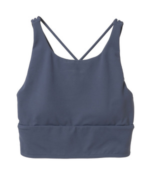 【Julier】【定番】プレミアムフローショートトップス/パット付き・UVカット・吸汗速乾・ホットヨガ対応・水着・水陸両用 詳細画像 ダークブルー 3