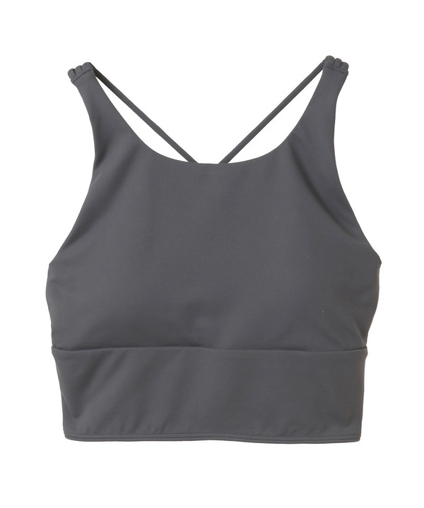 【定番】プレミアムフローショートトップス/パット付き・UVカット・吸汗速乾・ホットヨガ対応・水着・水陸両用 詳細画像 グレー 2