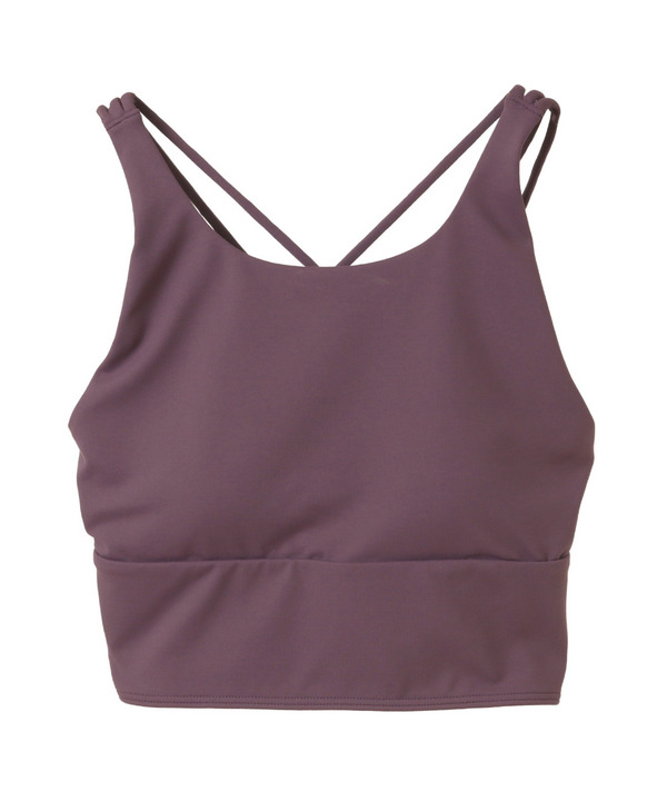 【定番】プレミアムフローショートトップス/パット付き・UVカット・吸汗速乾・ホットヨガ対応・水着・水陸両用 詳細画像 プラム 3