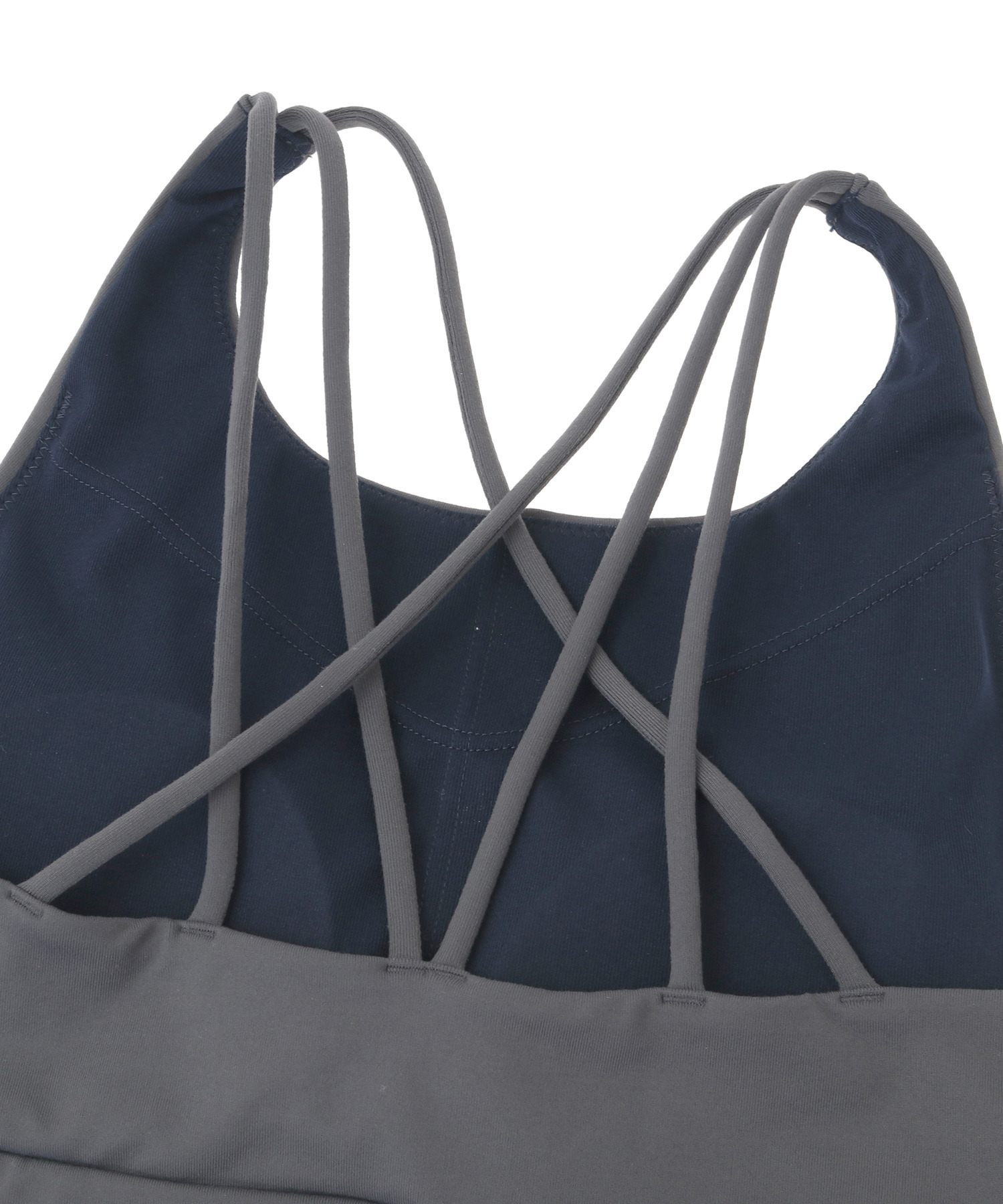 【Julier】【定番】プレミアムフローショートトップス/パット付き・UVカット・吸汗速乾・ホットヨガ対応・水着・水陸両用 詳細画像 グレー 11