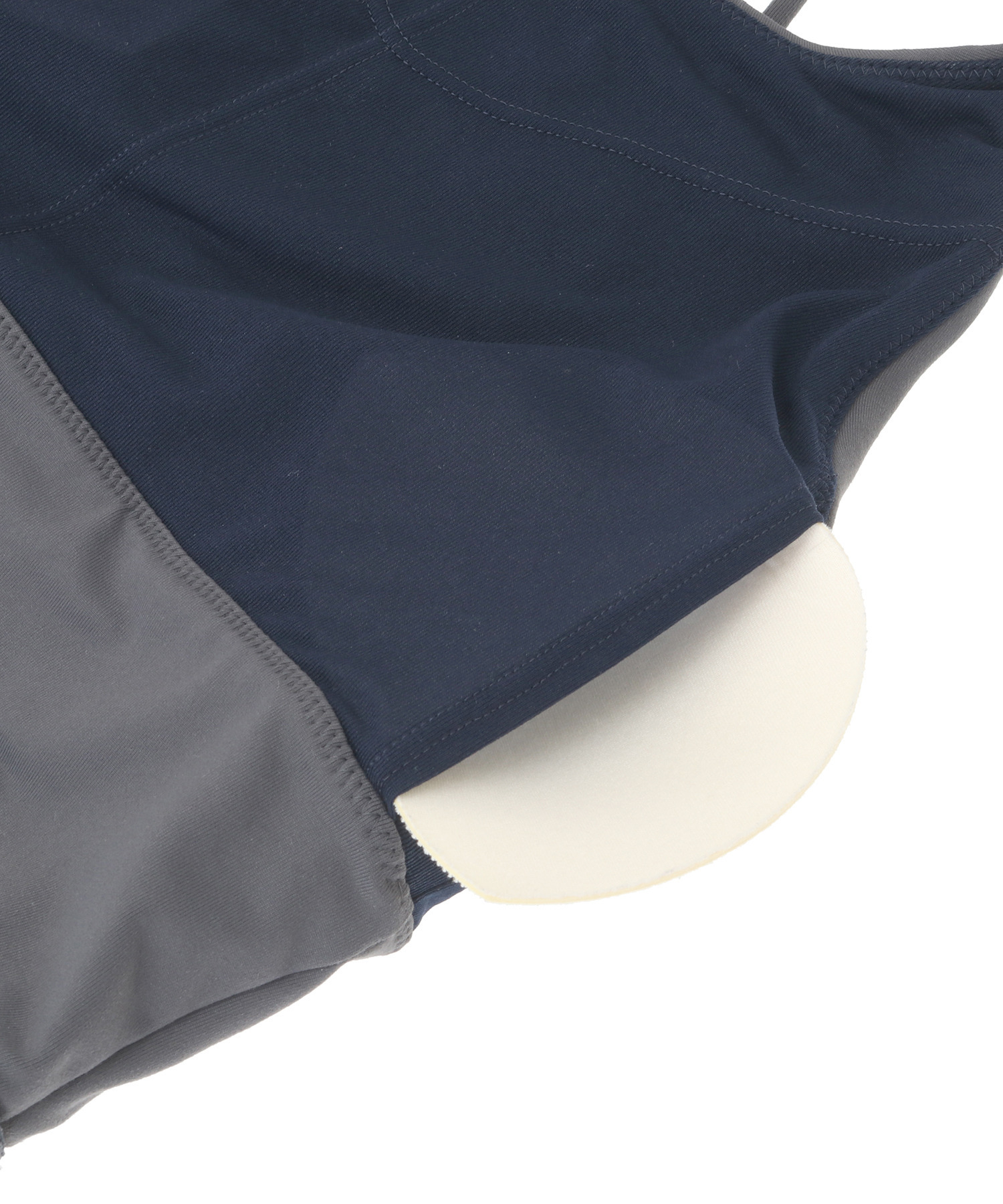 【Julier】【定番】プレミアムフローショートトップス/パット付き・UVカット・吸汗速乾・ホットヨガ対応・水着・水陸両用 詳細画像 グレー 15