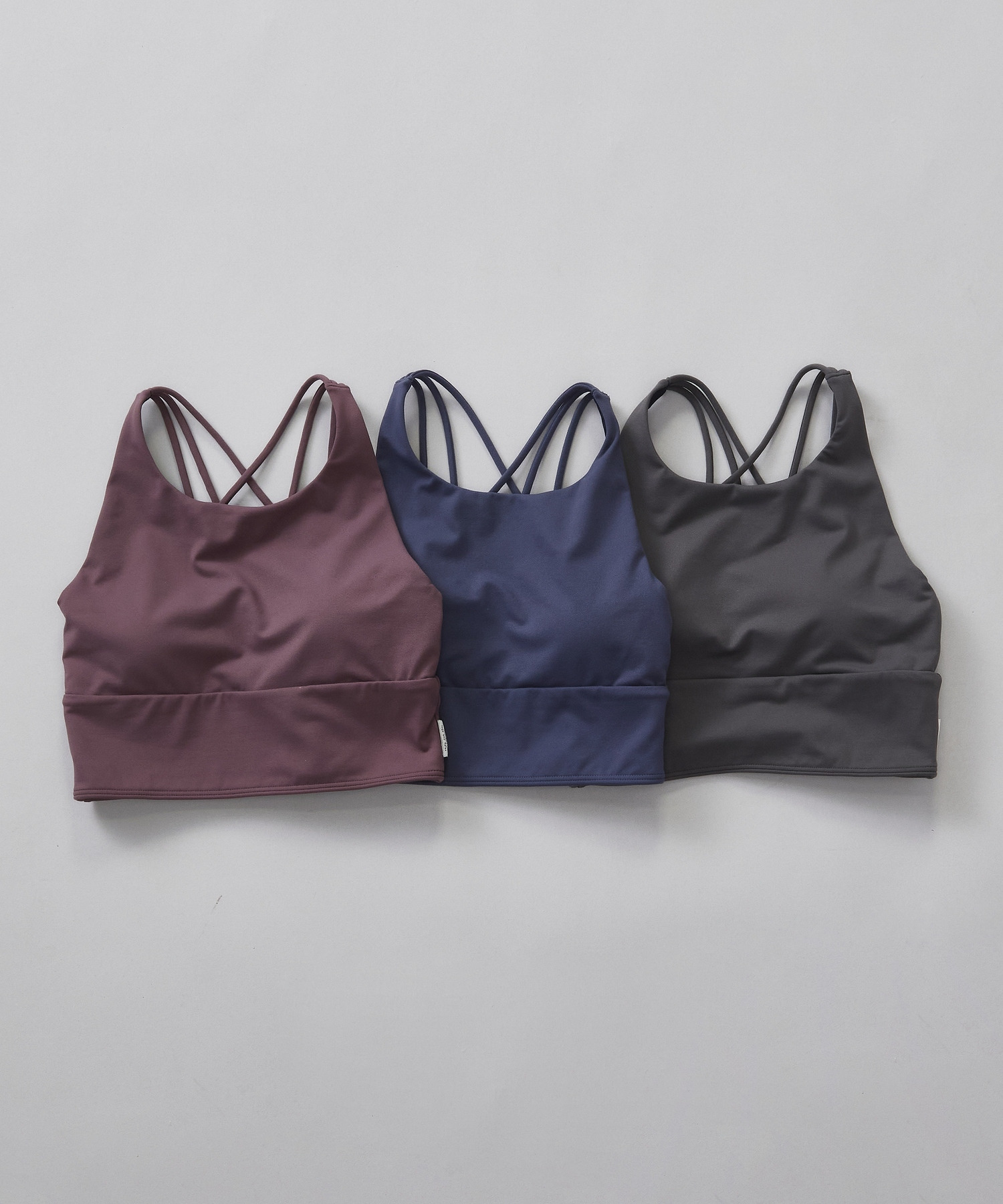 【Julier】【定番】プレミアムフローショートトップス/パット付き・UVカット・吸汗速乾・ホットヨガ対応・水着・水陸両用 詳細画像 グレー 7