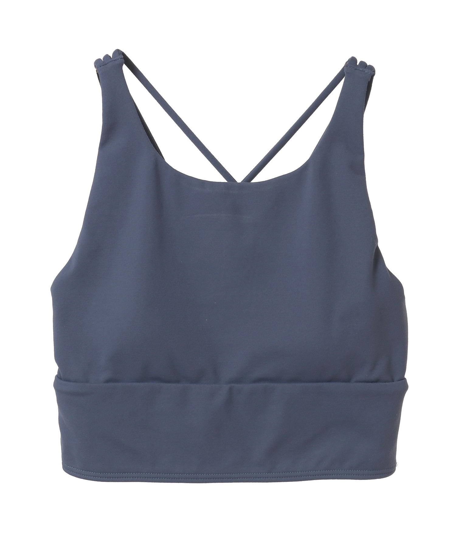 【Julier】【定番】プレミアムフローショートトップス/パット付き・UVカット・吸汗速乾・ホットヨガ対応・水着・水陸両用 詳細画像 ダークブルー 3