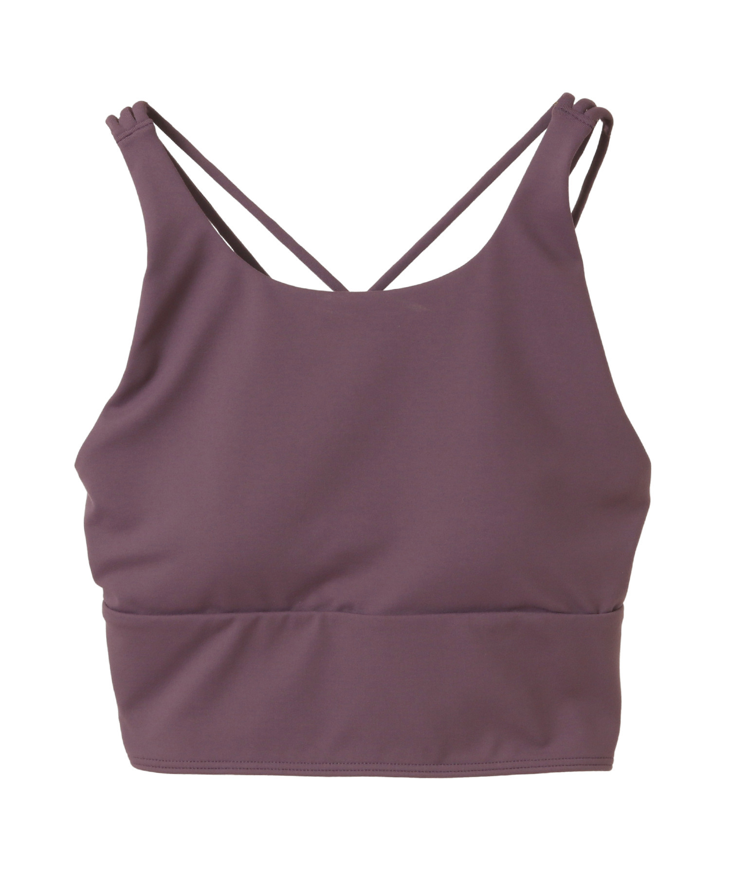 【Julier】【定番】プレミアムフローショートトップス/パット付き・UVカット・吸汗速乾・ホットヨガ対応・水着・水陸両用 詳細画像 プラム 3