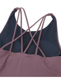 【Julier】プレミアムフローキャミソール/パット付き・UVカット・吸汗速乾・ホットヨガ対応・水着・水陸両用 詳細画像 グレー 13