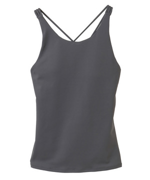 【Julier】プレミアムフローキャミソール/パット付き・UVカット・吸汗速乾・ホットヨガ対応・水着・水陸両用 詳細画像 グレー 3