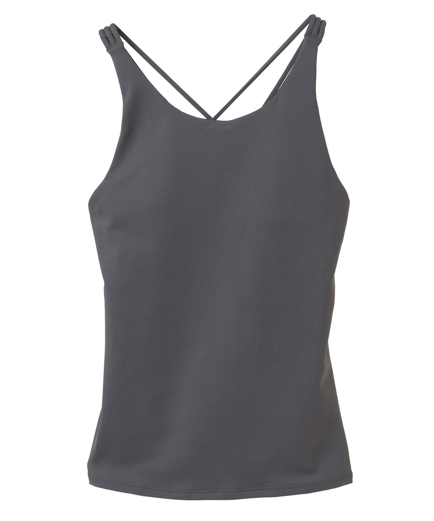 【Julier】プレミアムフローキャミソール/パット付き・UVカット・吸汗速乾・ホットヨガ対応・水着・水陸両用 詳細画像 グレー 3