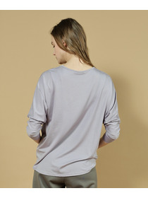 【Julier】エコリヨセルハーフスリーブプルオーバー/保湿・吸湿・ハイストレッチ・マタニティ対応 詳細画像 ブラック 2