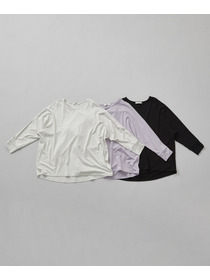 【Julier】エコリヨセルハーフスリーブプルオーバー/保湿・吸湿・ハイストレッチ・マタニティ対応 詳細画像 ブラック 4