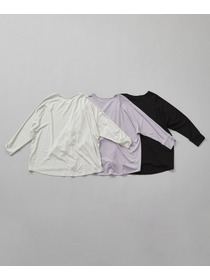 【Julier】エコリヨセルハーフスリーブプルオーバー/保湿・吸湿・ハイストレッチ・マタニティ対応 詳細画像 ブラック 5