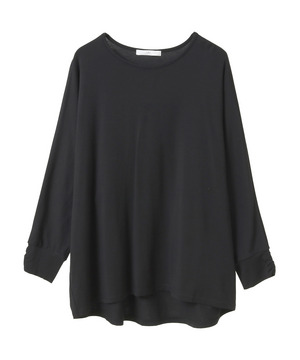 【Julier】エコリヨセルハーフスリーブプルオーバー/保湿・吸湿・ハイストレッチ・マタニティ対応 詳細画像 ブラック 1