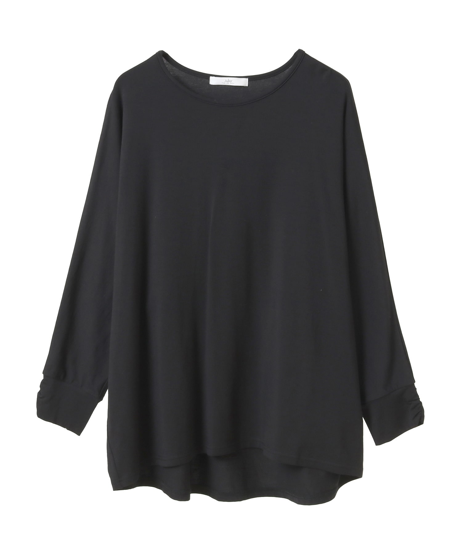 【Julier】エコリヨセルハーフスリーブプルオーバー/保湿・吸湿・ハイストレッチ・マタニティ対応 詳細画像 ブラック 1
