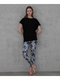 【Julier】エコリヨセル半袖トップス/保湿・吸湿・ハイストレッチ 詳細画像 ブラック 1