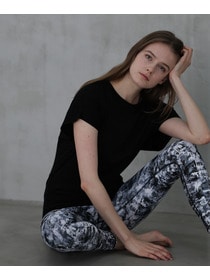 【Julier】エコリヨセル半袖トップス/保湿・吸湿・ハイストレッチ 詳細画像 ブラック 2