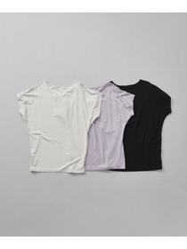 【Julier】エコリヨセル半袖トップス/保湿・吸湿・ハイストレッチ 詳細画像 ブラック 5