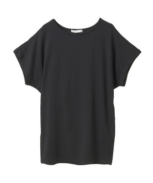 【Julier】エコリヨセル半袖トップス/保湿・吸湿・ハイストレッチ 詳細画像 ブラック 3